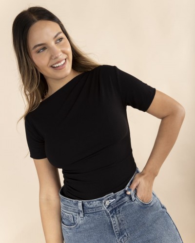 Blusa Opsi Manga Corta